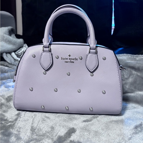 Kate Spade Madison Studded Faux Pearls Crossbody Duffle - Picture 9 of 9